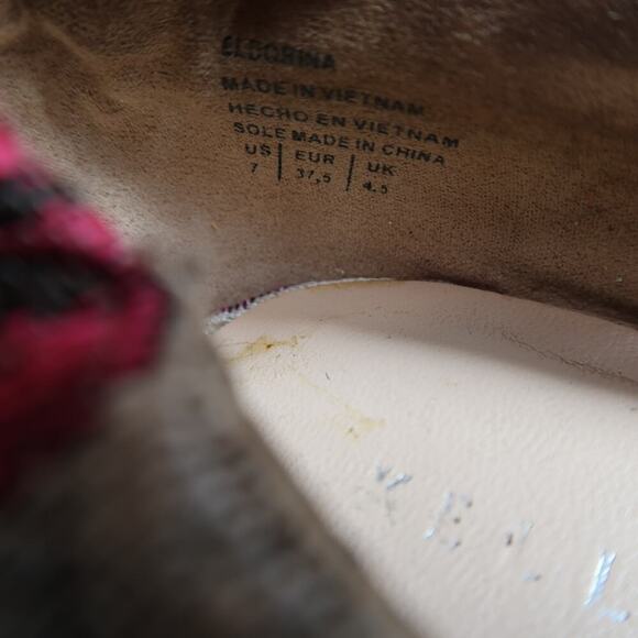 Kelly & Katie Shoes Womens 7 Floral Pump Block Heel Slip On Fashion Event Formal - Picture 13 of 14